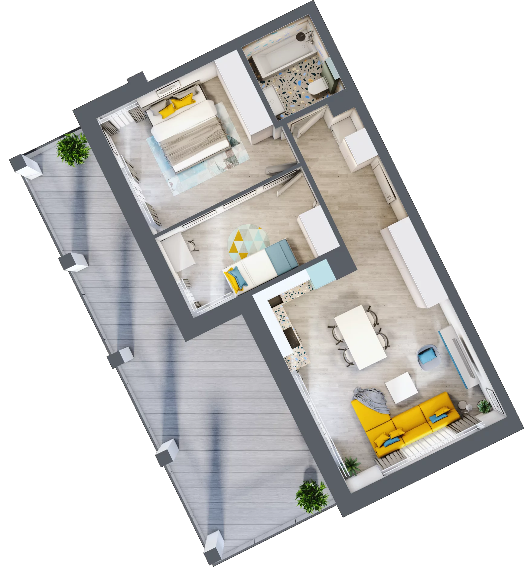 3 pokoje, mieszkanie 59,90 m², piętro 1, oferta nr M04, Mały Rynek, Piaseczno, ul. Jana Kilińskiego 3