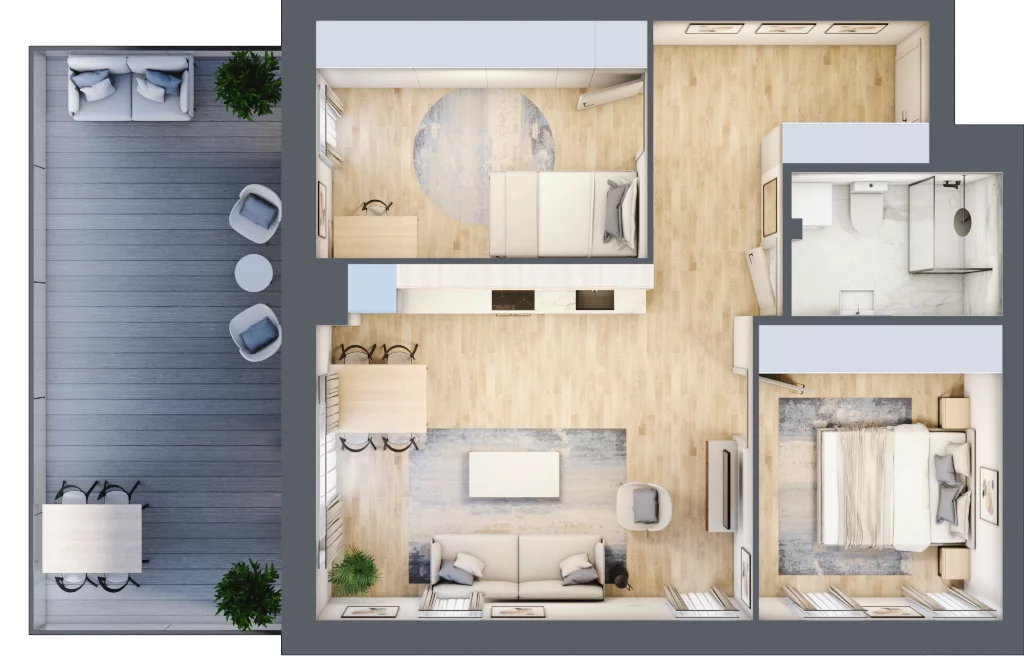 3 pokoje, mieszkanie 59,56 m², piętro 3, oferta nr 18, Ceramika, Bydgoszcz, Bartodzieje, ul. Fordońska 19