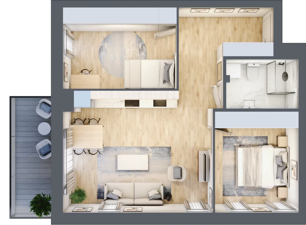 3 pokoje, mieszkanie 59,21 m², piętro 4, oferta nr 27, Ceramika, Bydgoszcz, Bartodzieje, ul. Fordońska 19