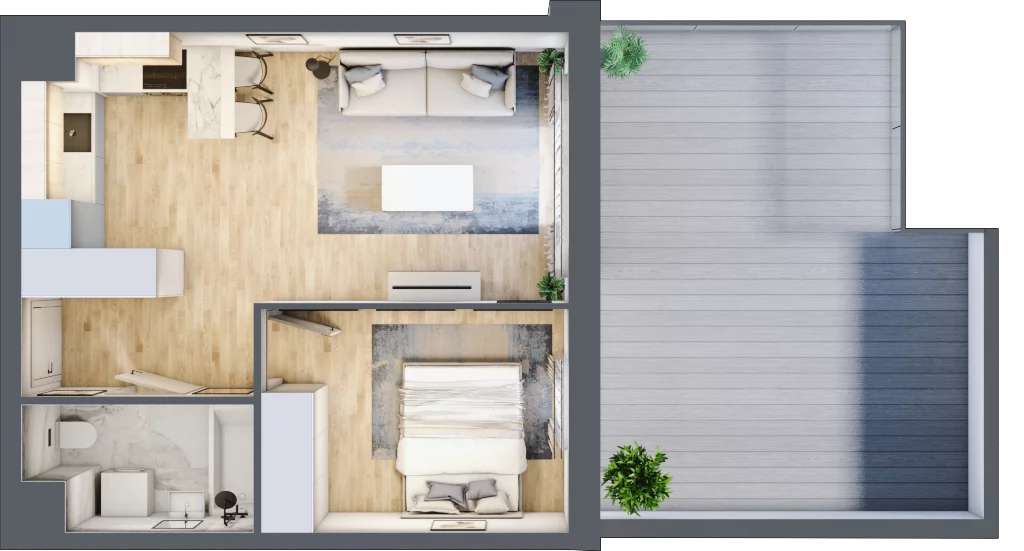 2 pokoje, mieszkanie 39,30 m², piętro 1, oferta nr I-A9, Industria II, Bydgoszcz, Bocianowo, ul. Rycerska 22
