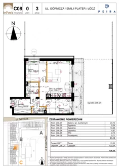 Mieszkanie, 61,13 m², 3 pokoje, parter, oferta nr 118_C08