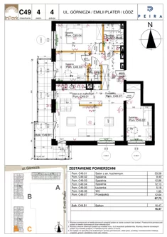 Mieszkanie, 87,73 m², 4 pokoje, piętro 4, oferta nr 159_C49