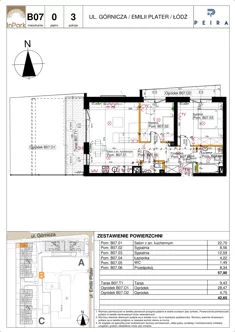 Mieszkanie, 57,90 m², 3 pokoje, parter, oferta nr 47_B07