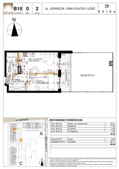 Mieszkanie, 42,46 m², 2 pokoje, parter, oferta nr 50_B10