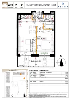 Mieszkanie, 37,07 m², 2 pokoje, piętro 2, oferta nr 9_A09