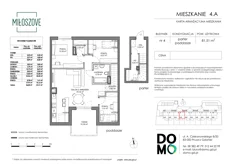 Mieszkanie, 81,51 m², 4 pokoje, piętro 1, oferta nr 4.A