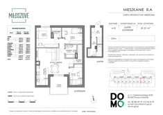 Mieszkanie, 81,51 m², 4 pokoje, piętro 1, oferta nr 8.A