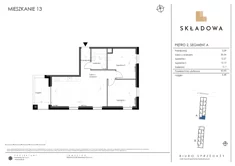 Mieszkanie, 63,45 m², 3 pokoje, piętro 2, oferta nr A13