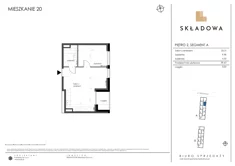 Mieszkanie, 39,63 m², 2 pokoje, piętro 2, oferta nr A20