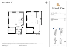 Mieszkanie, 81,17 m², 4 pokoje, piętro 4, oferta nr A38
