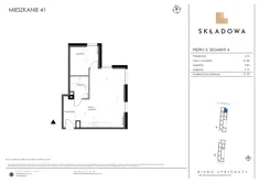 Mieszkanie, 51,59 m², 2 pokoje, piętro 5, oferta nr A41
