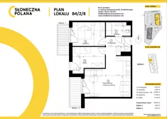 Mieszkanie, 59,69 m², 3 pokoje, piętro 2, oferta nr B4/2/8