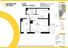 Mieszkanie, 51,00 m², 3 pokoje, parter, oferta nr B4/0/1