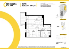 Mieszkanie, 37,71 m², 2 pokoje, piętro 1, oferta nr B4/1/9