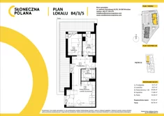 Mieszkanie, 70,34 m², 3 pokoje, piętro 3, oferta nr B4/3/5