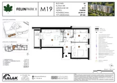 Mieszkanie, 64,42 m², 3 pokoje, parter, oferta nr B1_M19/P