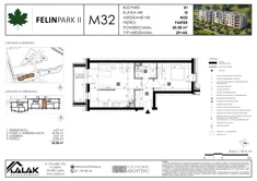 Mieszkanie, 50,58 m², 2 pokoje, parter, oferta nr B1_M32/P