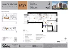 Mieszkanie, 54,71 m², 3 pokoje, piętro 2, oferta nr B2-29