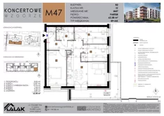 Mieszkanie, 62,58 m², 4 pokoje, parter, oferta nr B2-47