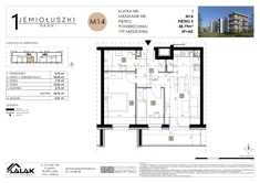 Mieszkanie, 48,79 m², 3 pokoje, piętro 2, oferta nr A1_M14