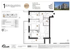 Mieszkanie, 48,47 m², 3 pokoje, piętro 2, oferta nr A1_M17