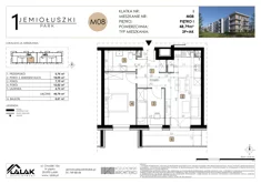 Mieszkanie, 48,79 m², 3 pokoje, piętro 1, oferta nr A1_M08