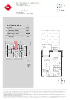 Mieszkanie, 36,04 m², 2 pokoje, parter, oferta nr B4-06