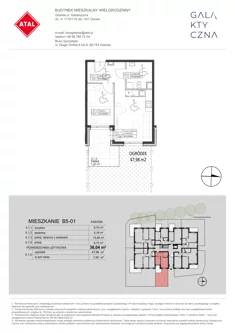 Mieszkanie, 36,04 m², 2 pokoje, parter, oferta nr B5-01