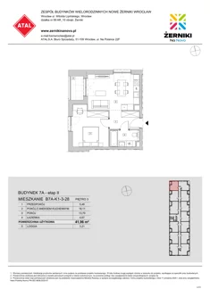 Mieszkanie, 41,96 m², 2 pokoje, piętro 3, oferta nr B7A-K1-3-28