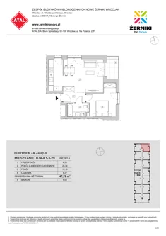 Mieszkanie, 47,76 m², 2 pokoje, piętro 3, oferta nr B7A-K1-3-29