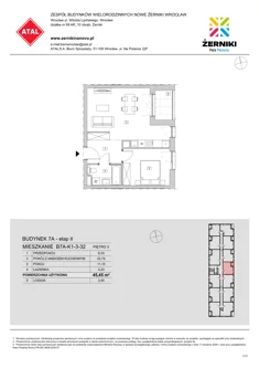 Mieszkanie, 45,45 m², 2 pokoje, piętro 3, oferta nr B7A-K1-3-32