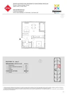 Mieszkanie, 46,89 m², 2 pokoje, piętro 5, oferta nr B7A-K1-5-57