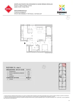 Mieszkanie, 49,28 m², 2 pokoje, piętro 6, oferta nr B7A-K1-6-68