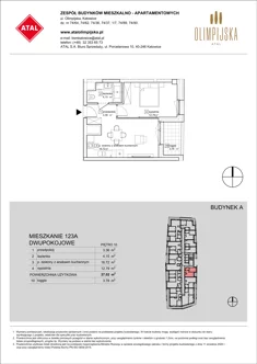 Mieszkanie, 37,02 m², 2 pokoje, piętro 10, oferta nr A-10-123A