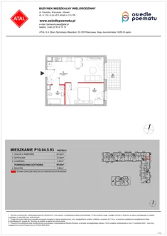 Mieszkanie, 40,65 m², 2 pokoje, piętro 5, oferta nr P10.04.5.93