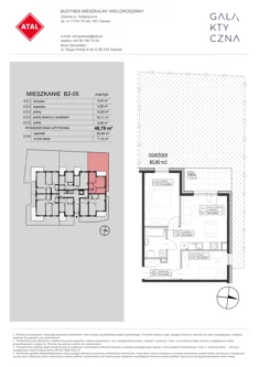 Mieszkanie, 48,79 m², 3 pokoje, parter, oferta nr B2-05