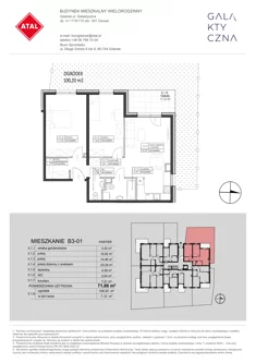 Mieszkanie, 71,66 m², 3 pokoje, parter, oferta nr B3-01