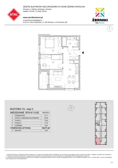 Mieszkanie, 53,71 m², 3 pokoje, piętro 5, oferta nr B7A-K1-5-62