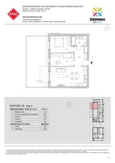 Mieszkanie, 58,35 m², 3 pokoje, parter, oferta nr B7B-K1-0-2