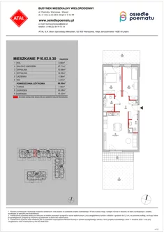 Mieszkanie, 69,36 m², 3 pokoje, parter, oferta nr P10.02.0.30