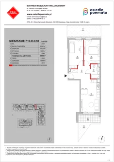 Mieszkanie, 59,80 m², 3 pokoje, parter, oferta nr P10.03.0.50