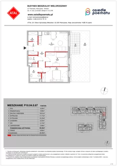 Mieszkanie, 59,42 m², 3 pokoje, parter, oferta nr P10.04.0.67