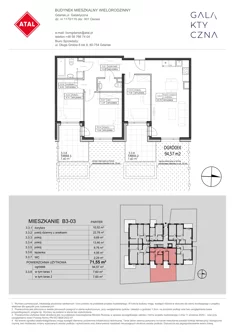 Mieszkanie, 71,55 m², 4 pokoje, parter, oferta nr B3-03