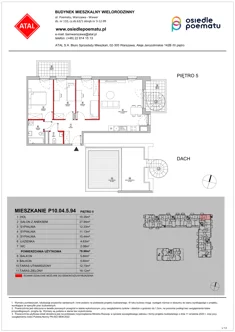 Mieszkanie, 78,90 m², 4 pokoje, piętro 5, oferta nr P10.04.5.94