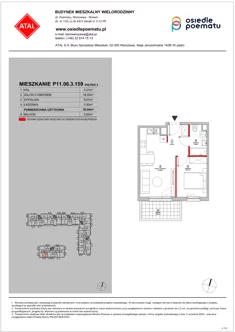 Mieszkanie, 36,04 m², 2 pokoje, piętro 3, oferta nr P11.06.3.159