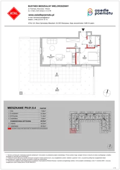 Mieszkanie, 45,93 m², 2 pokoje, parter, oferta nr P9.01.0.4