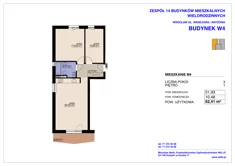 Mieszkanie, 62,41 m², 3 pokoje, piętro 1, oferta nr W4/M4