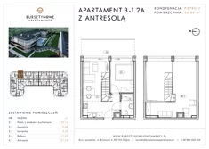 Apartament inwestycyjny, 34,89 m², 2 pokoje, piętro 2, oferta nr B-1.2A