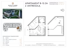 Apartament inwestycyjny, 47,26 m², 2 pokoje, piętro 2, oferta nr B-13.2A