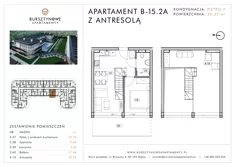 Apartament inwestycyjny, 35,33 m², 2 pokoje, piętro 2, oferta nr B-15.2A